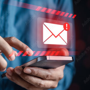 Person checking phone for notifications