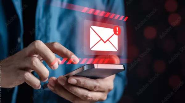 Person checking phone for notifications